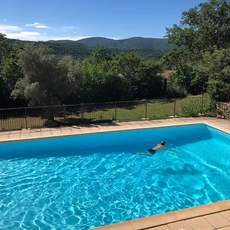 Luberon Provence Swimming Pool Terrace View For 2 Apartment Viens Exterior photo
