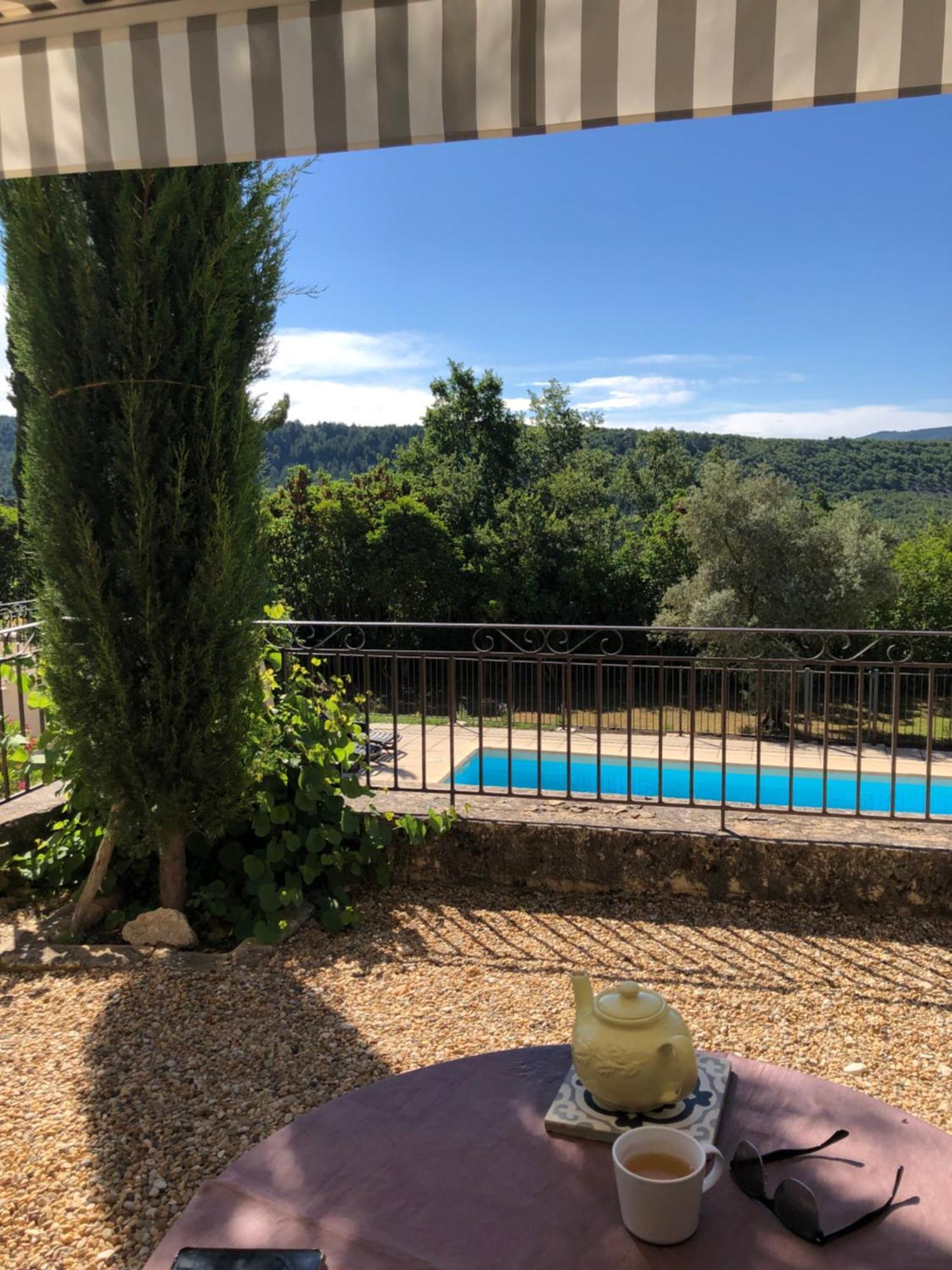 Luberon Provence Swimming Pool Terrace View For 2